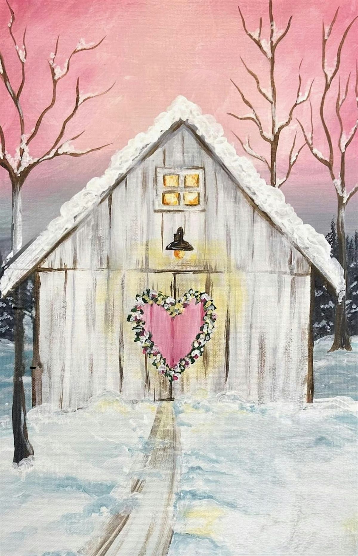 Paint with Ashley Blake \u201cRomantic Barn\u201d Paint Night