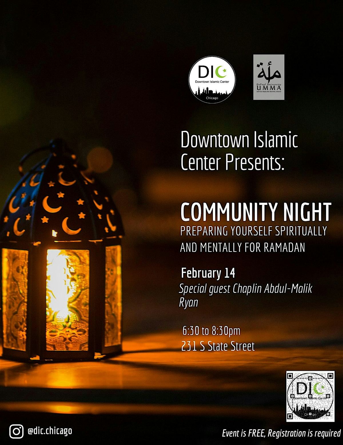 Community Night: Preparing Yourself Spiritually & Mentally for Ramadan