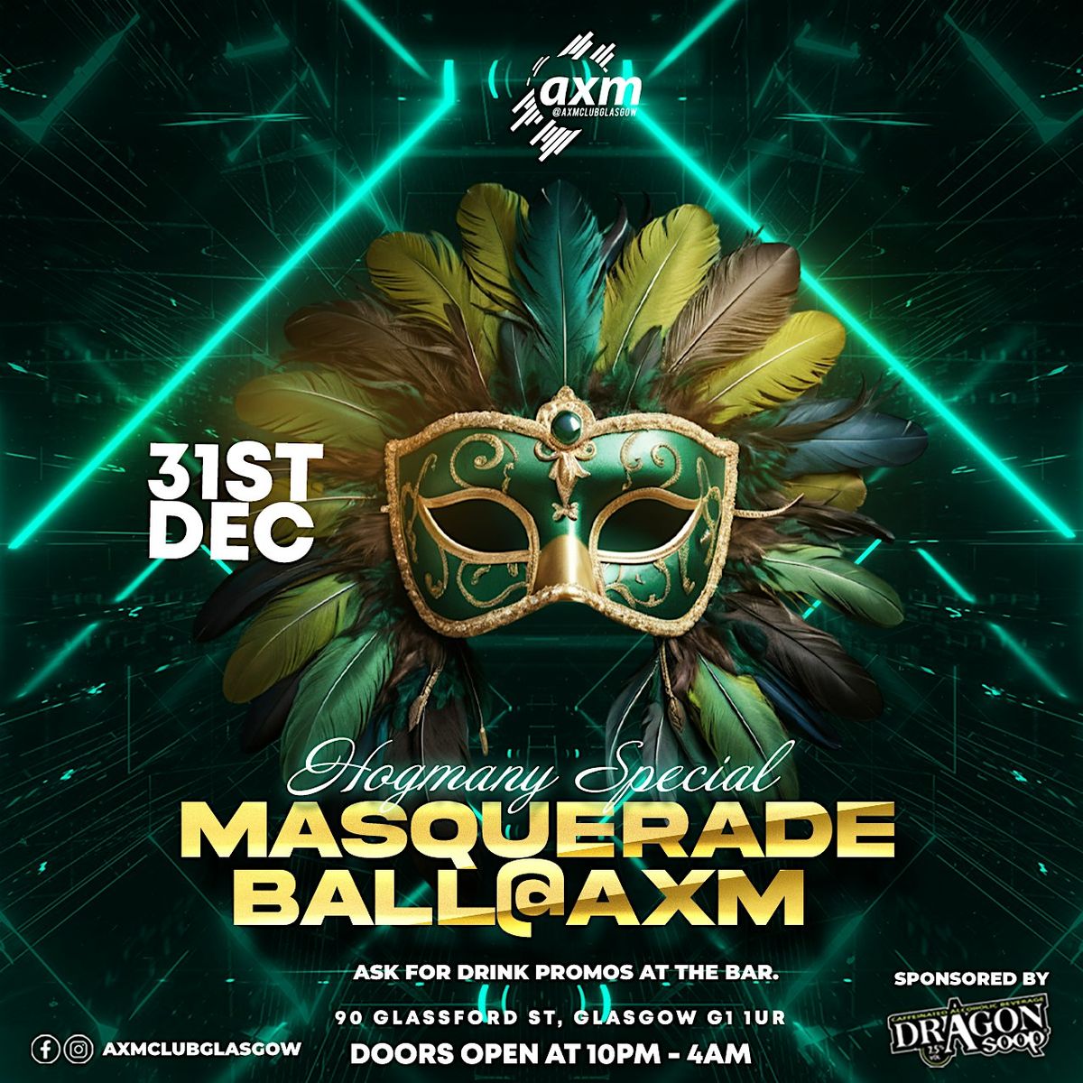 HOGMANY SPECIAL - MASQUERADE BALL @ AXM