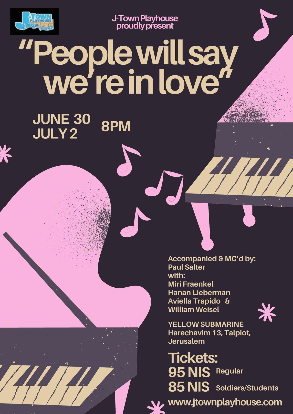People Will Say We're In Love - A concert of love songs from musicals you love