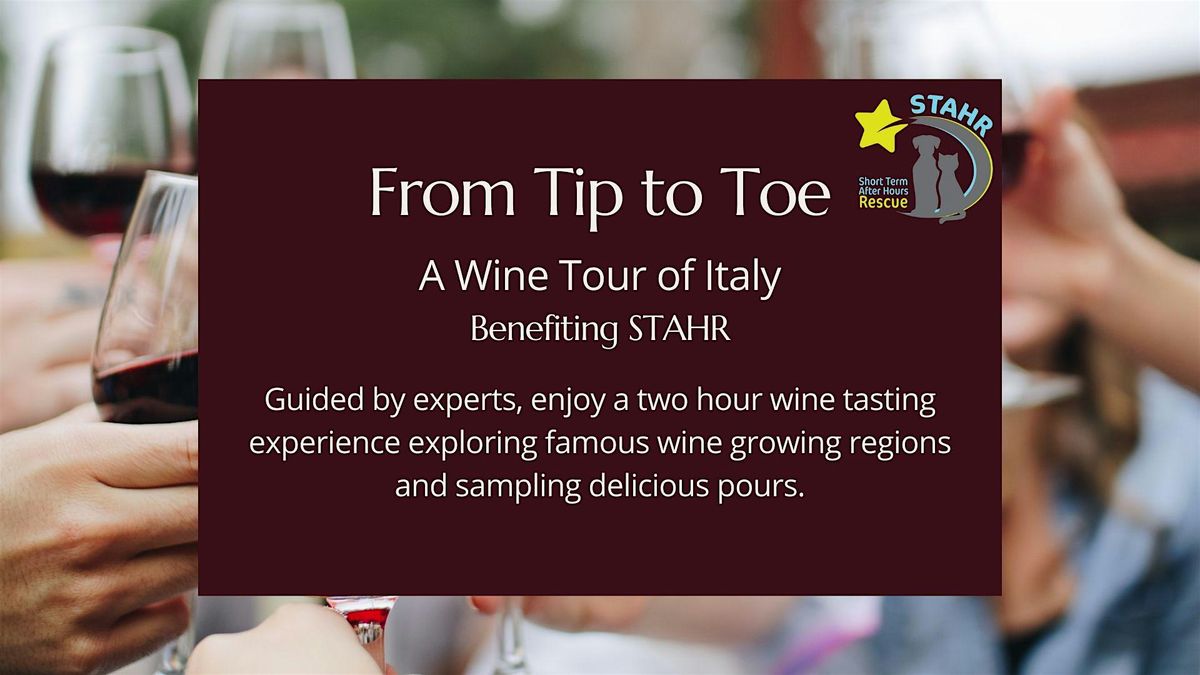 From Tip to Toe - A Wine Tour of Italy benefiting STAHR