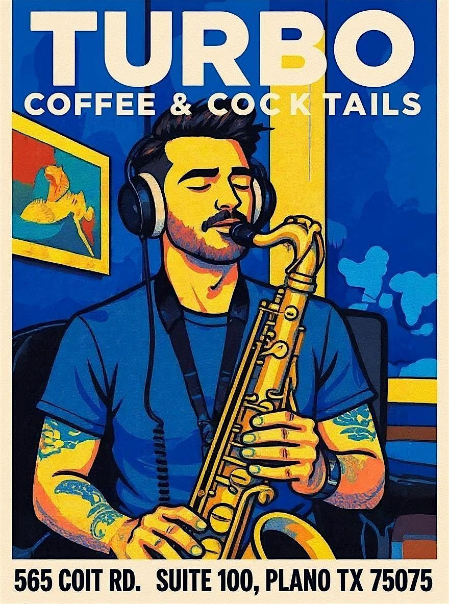 Jazz Night at TURBO: Live Jazz Saxophone with Ben and Guitar with Kevin