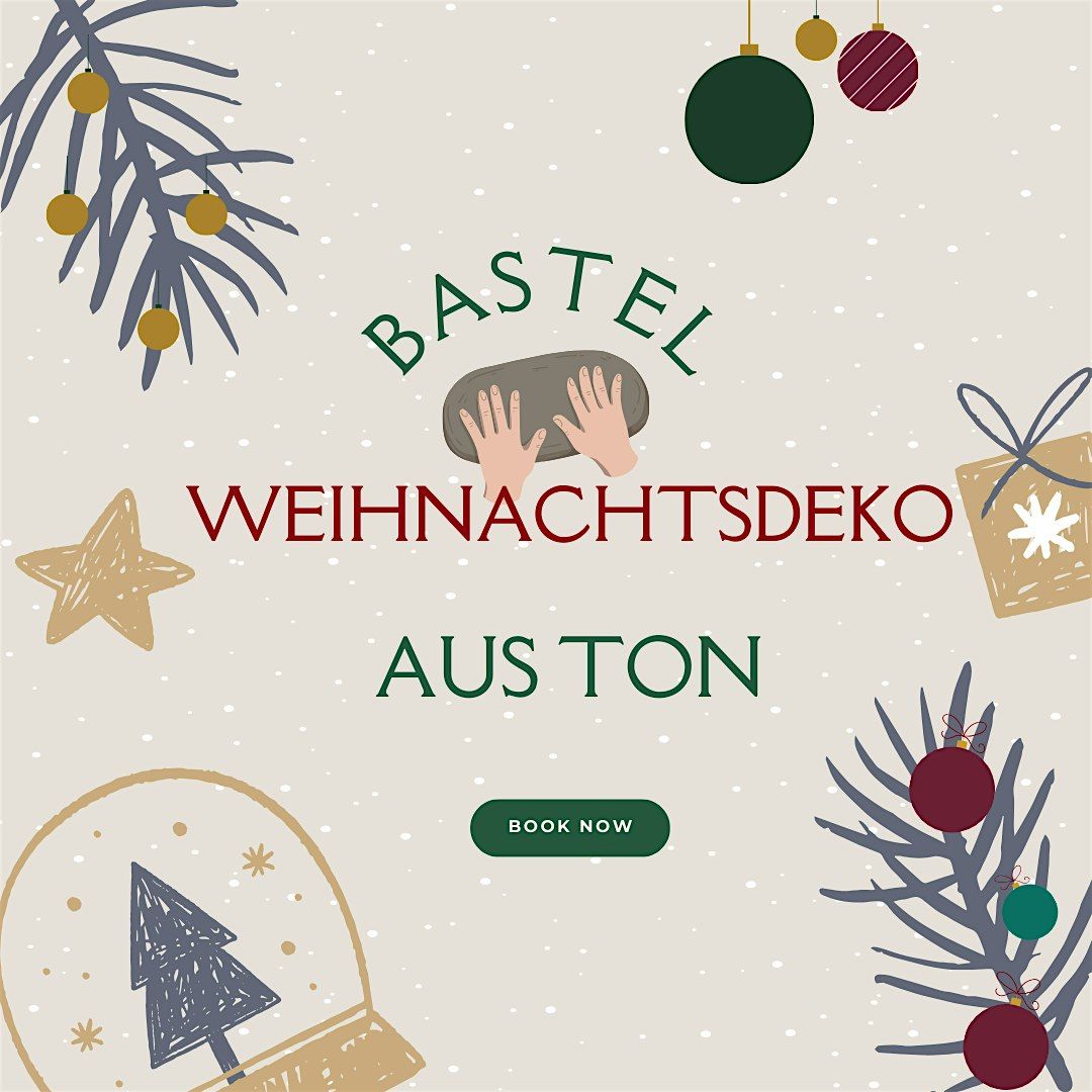 Workshop: Weihnachtsdeko aus Ton gestalten