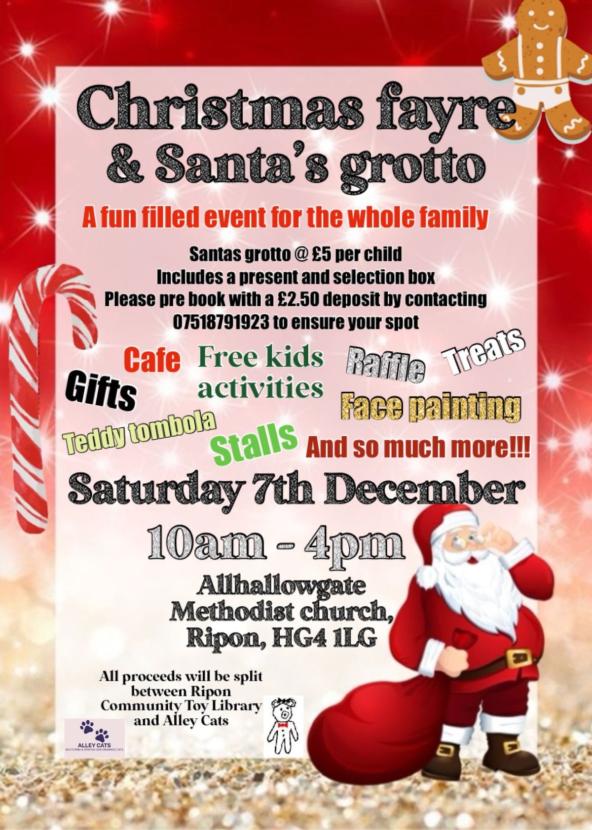 Christmas fayre and Santa\u2019s grotto