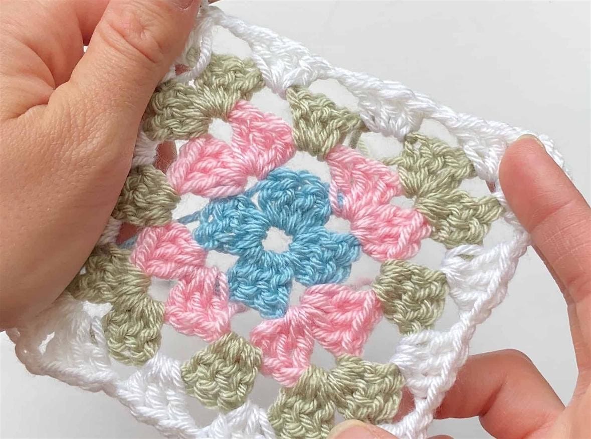Beginner\/Intermediate Crochet Workshop with Rebecca (Make a Granny Square)