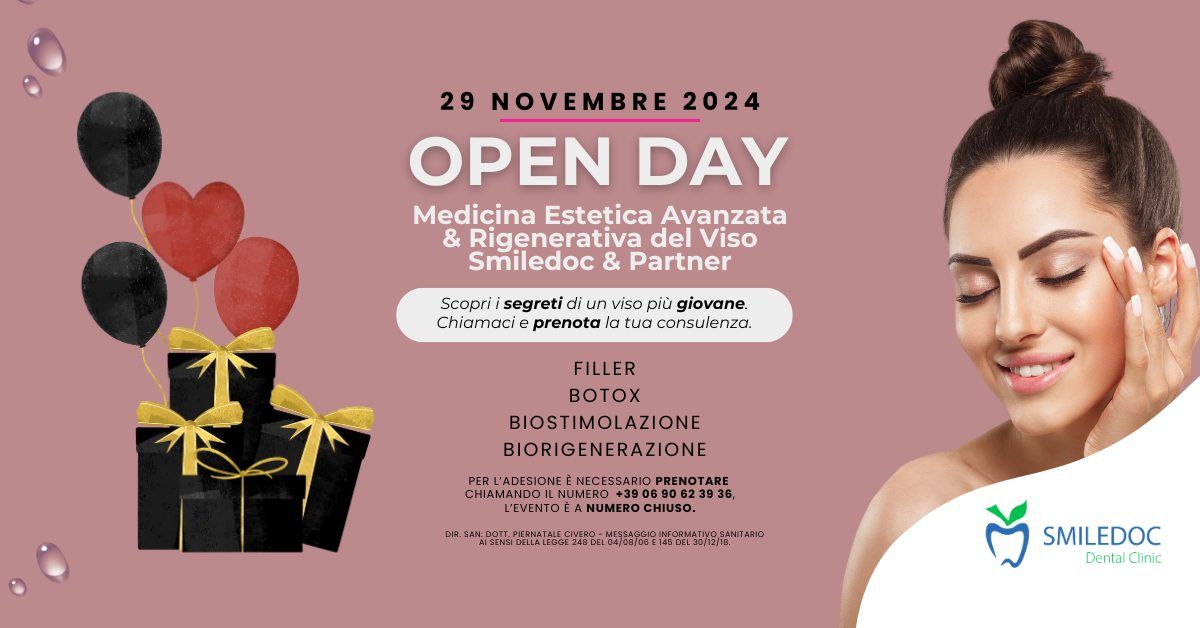 Open Day di Medicina Estetica & Rigenerativa del Viso Smiledoc & Partner