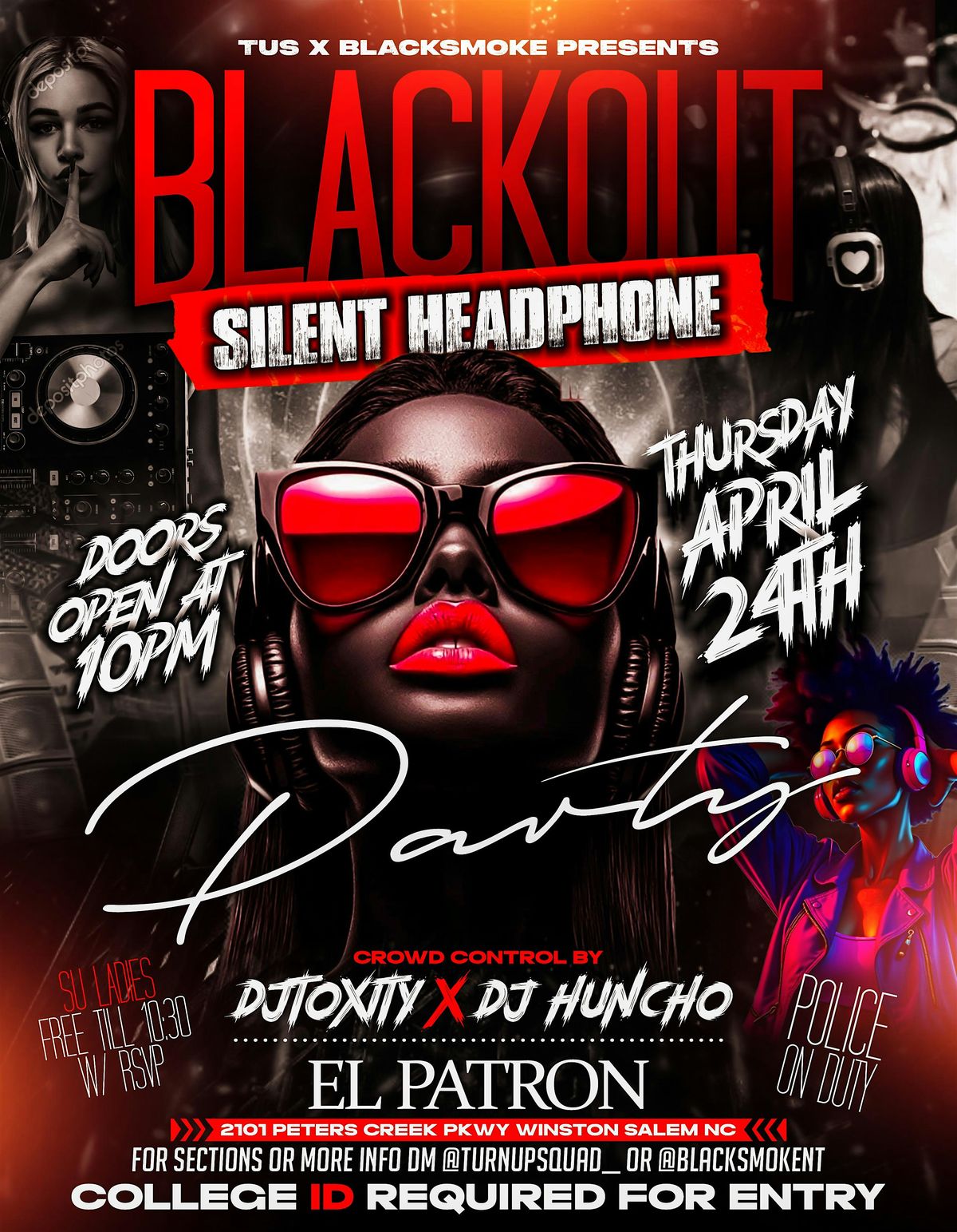 Ramfest 2025 Presents \u201c Blackout \u201c Silent Headphone Party \u201c @ El Patron