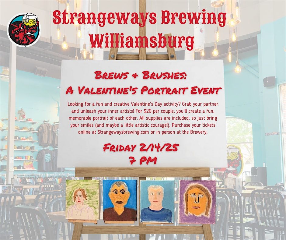 Brews & Brushes: A Valentine's Portrait Event