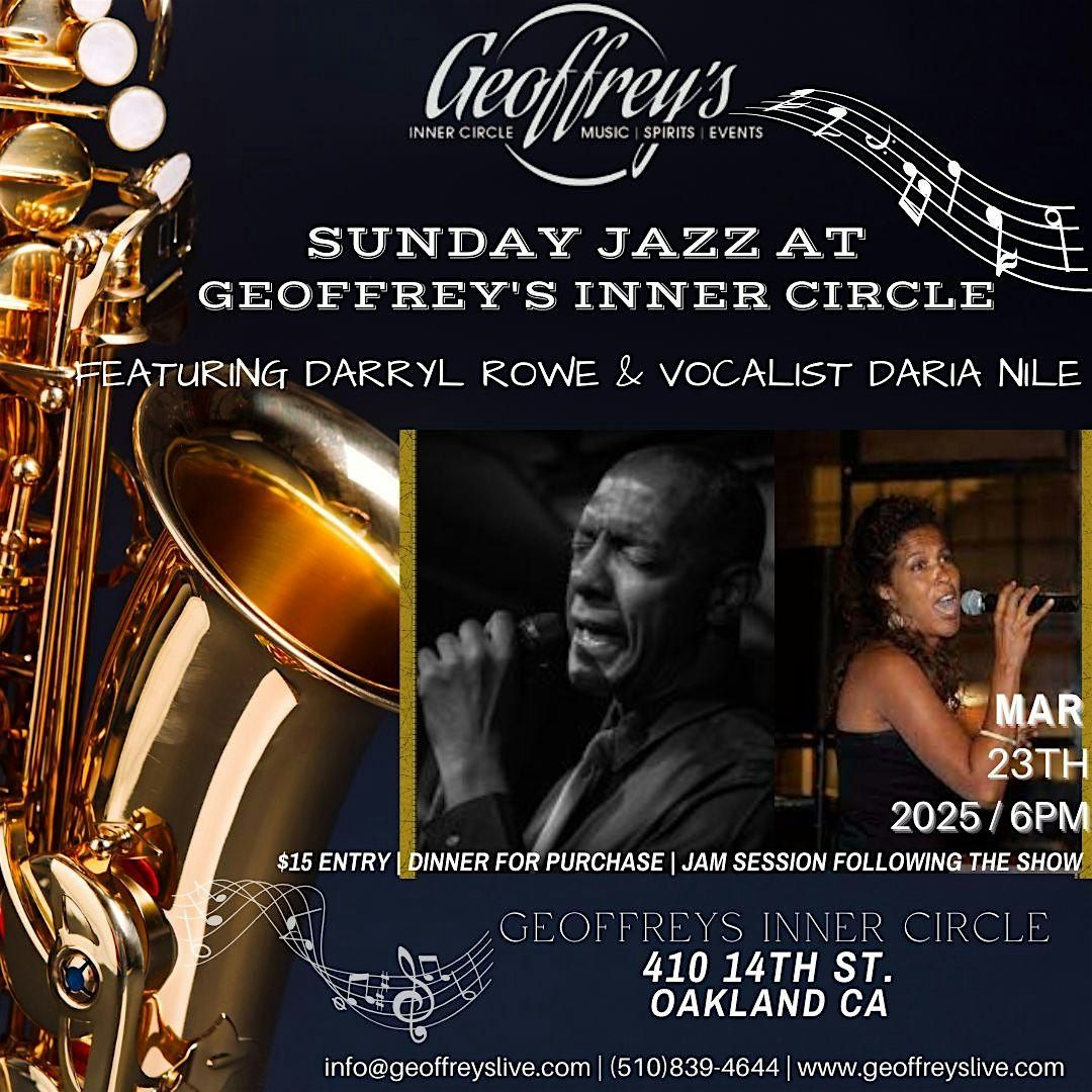 Sunday Jazz @ Geoffrey's Inner Circle ~ Darryl Rowe & Daria Nile 3\/23\/2025