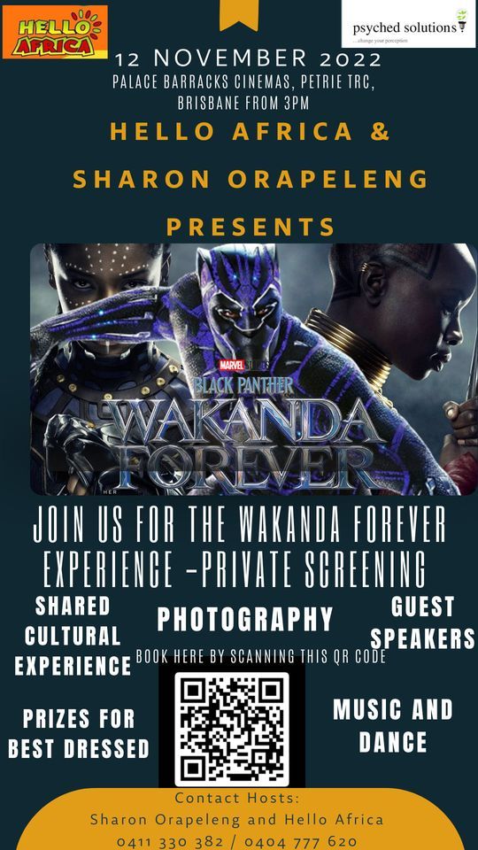 Black Panther Wakanda Forever Experience Brisbane Private Screening