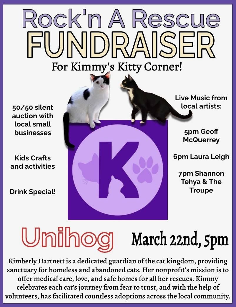 Rock'n A Rescue - FUNDRAISER - for Kimmy's Kitty Corner!