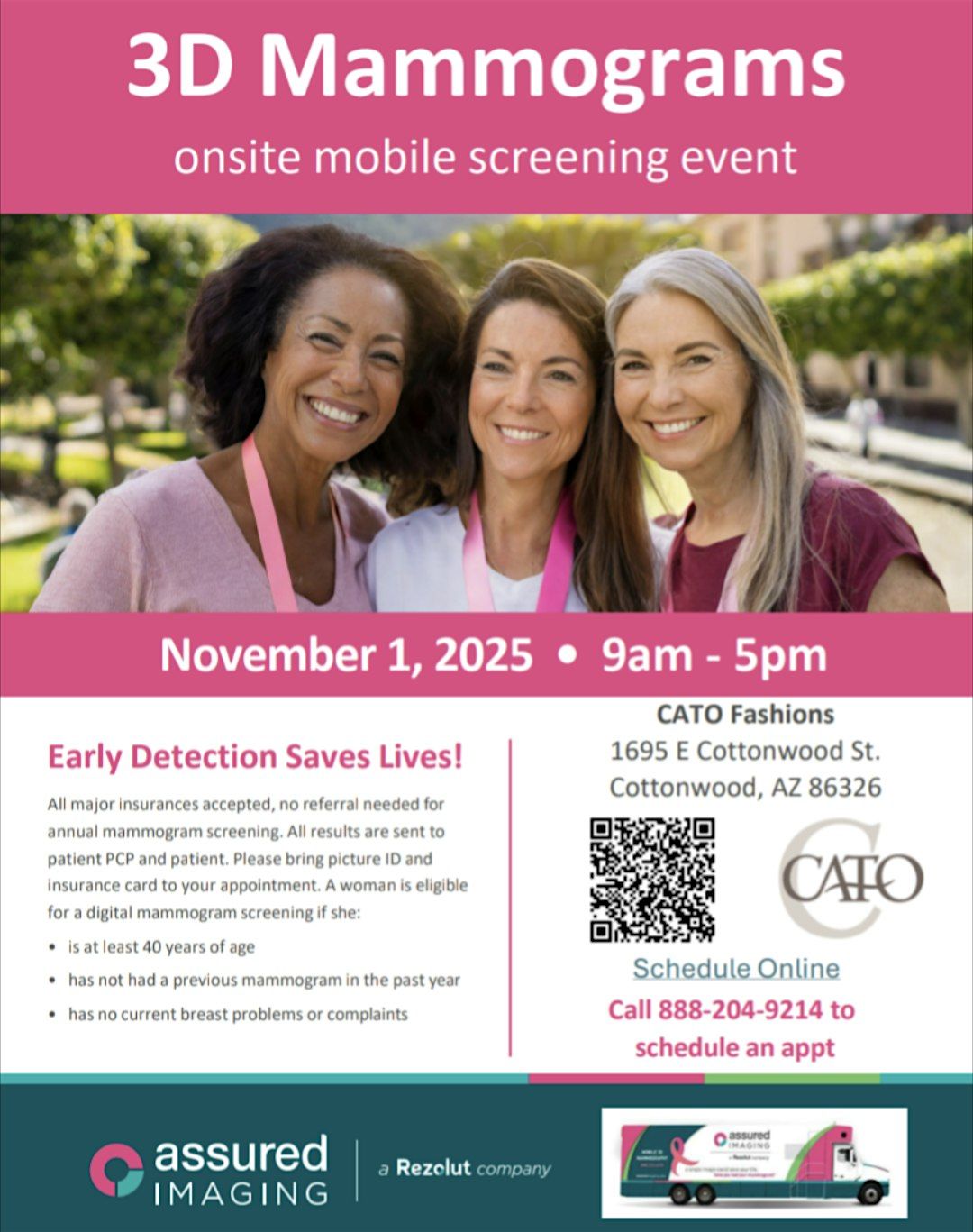 Cato Fashions Mobile Mammography Screening Event