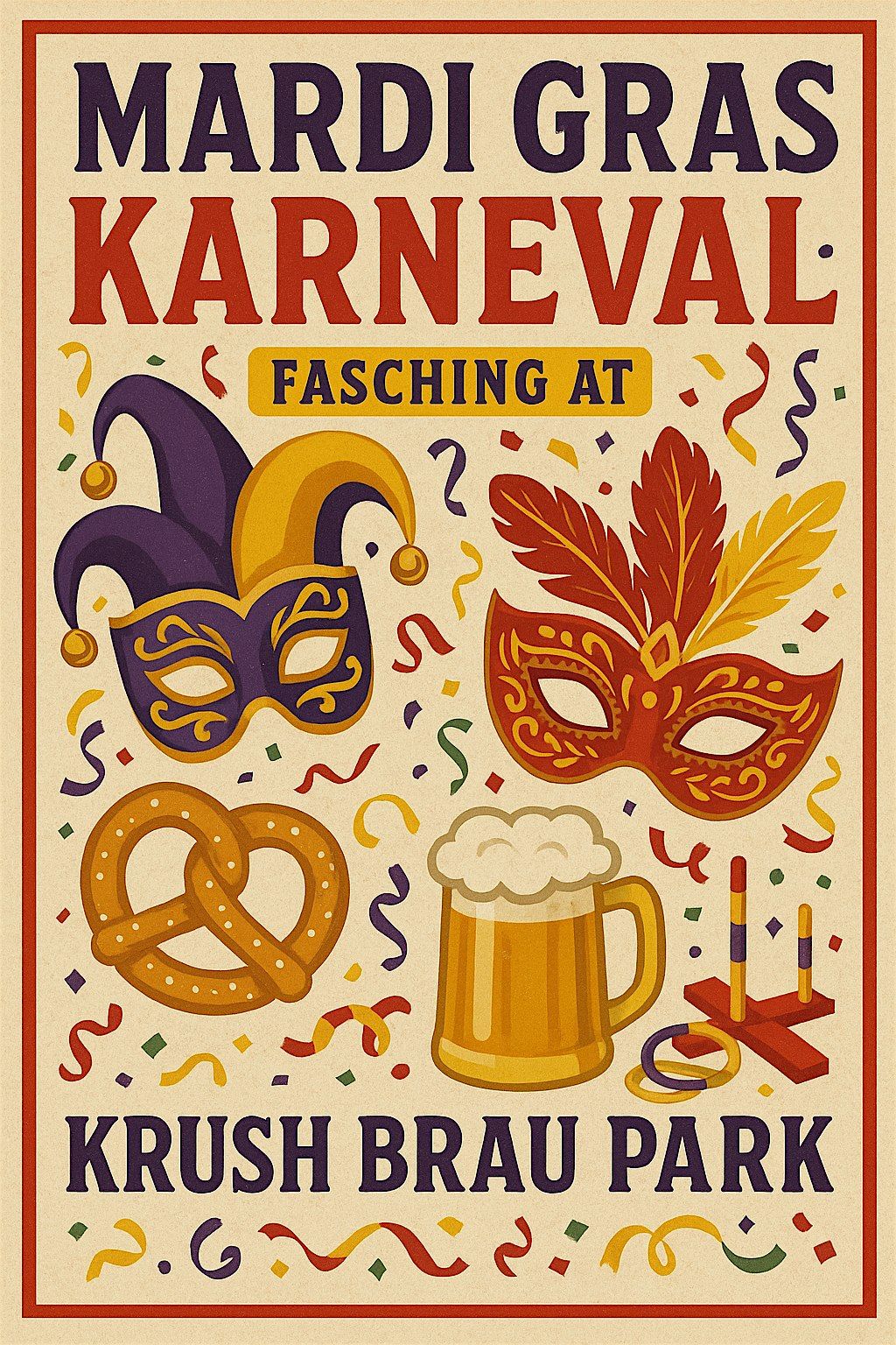Mardi Gras Karneval: Fasching at Krush Brau Park