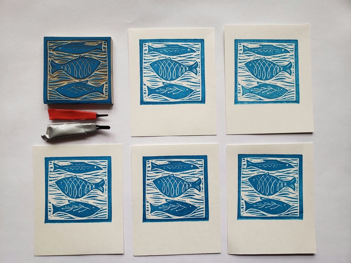 Linocut Printmaking Class