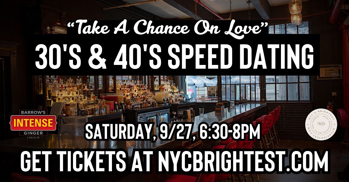 An \u201cElevated\u201d 30\u2019s & 40s Speed Dating Event