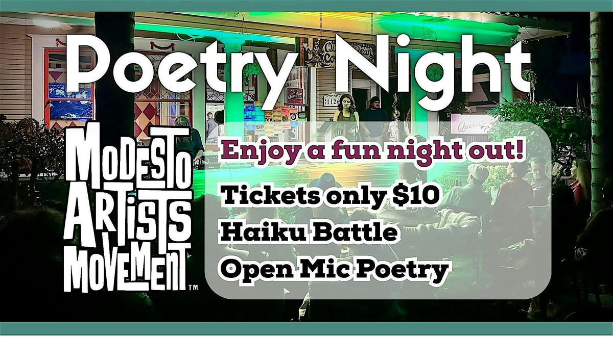 Modesto Artists Movement   POETRY NIGHT - October 8, 2025