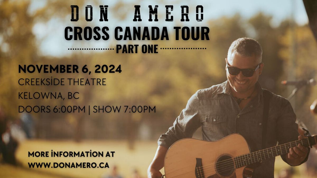 Don Amero - Cross Canada Tour