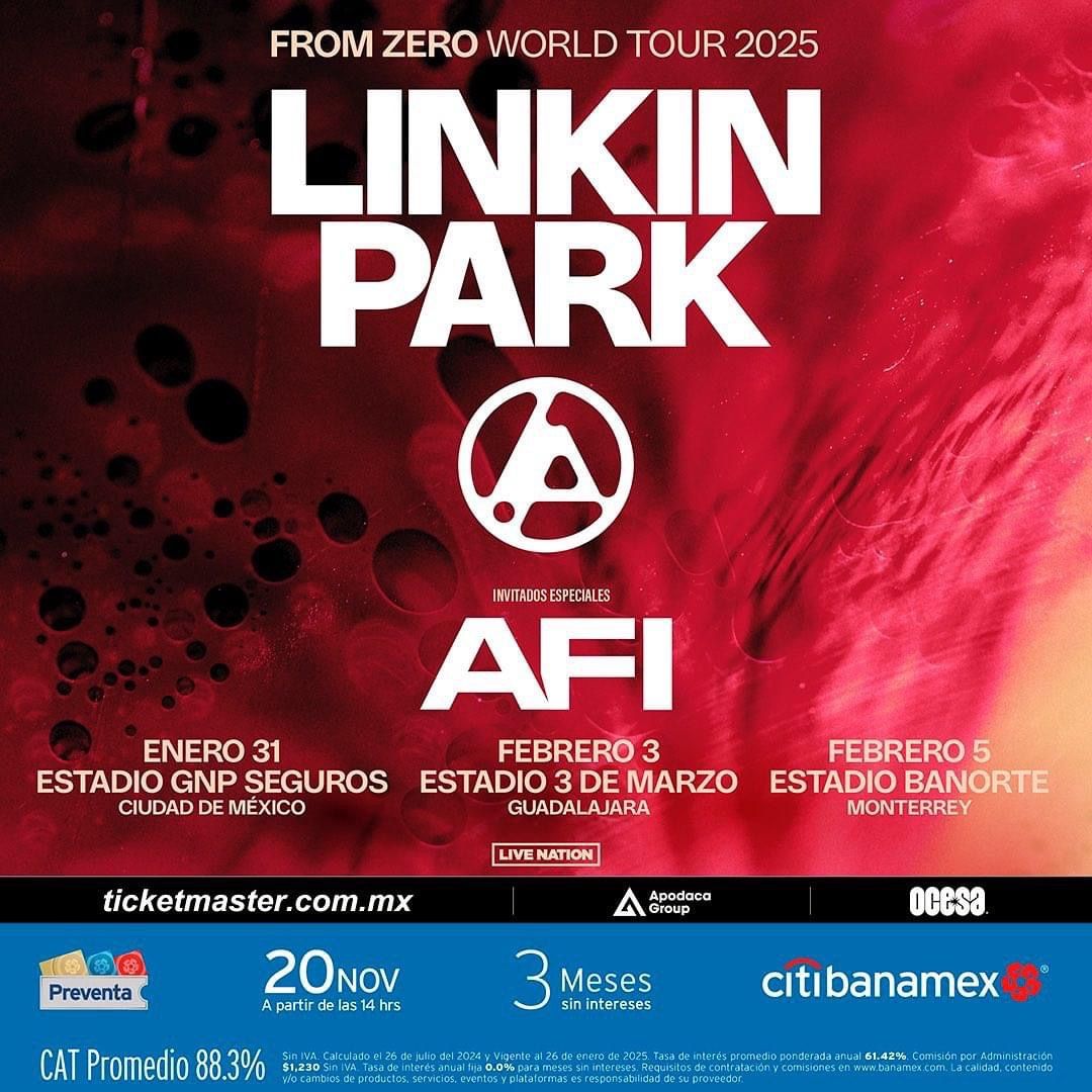 Linkin Park y AFI en Estadio 3 de Marzo