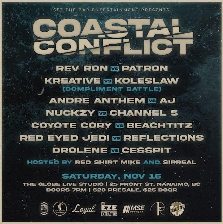 Set the Bar Presents: Coastal Conflict. Live Rap Battles!