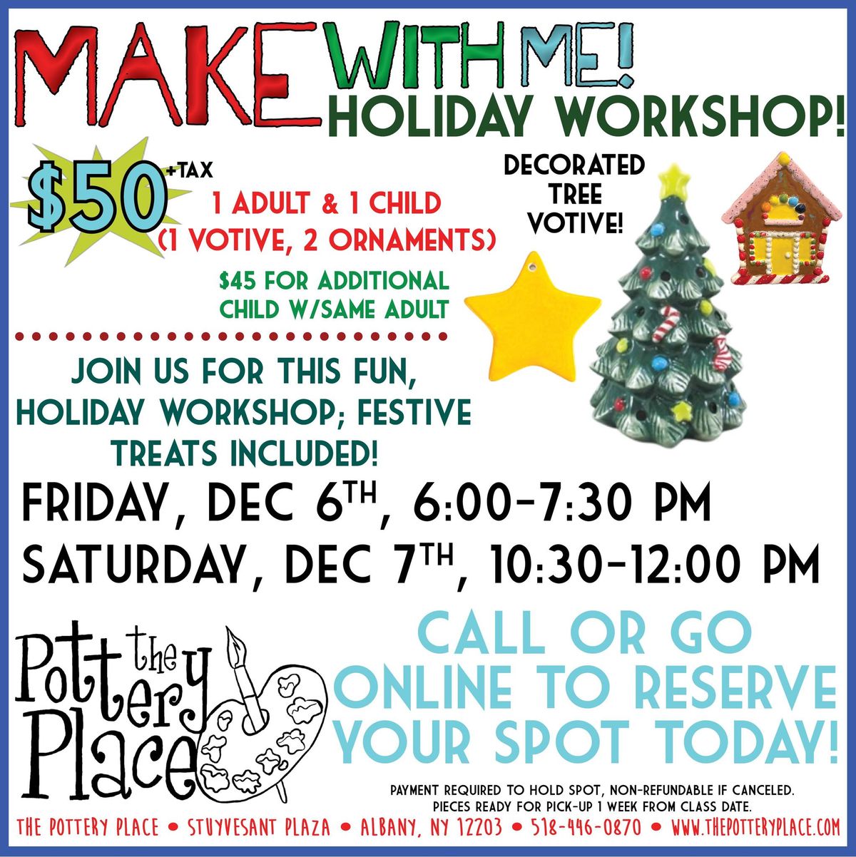 Make with Me: Holiday Workshop SATURDAY