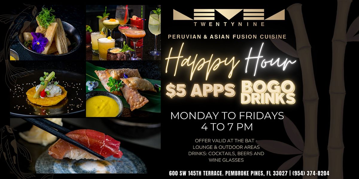 Happy Hour Fridays  at Level TwentyNine