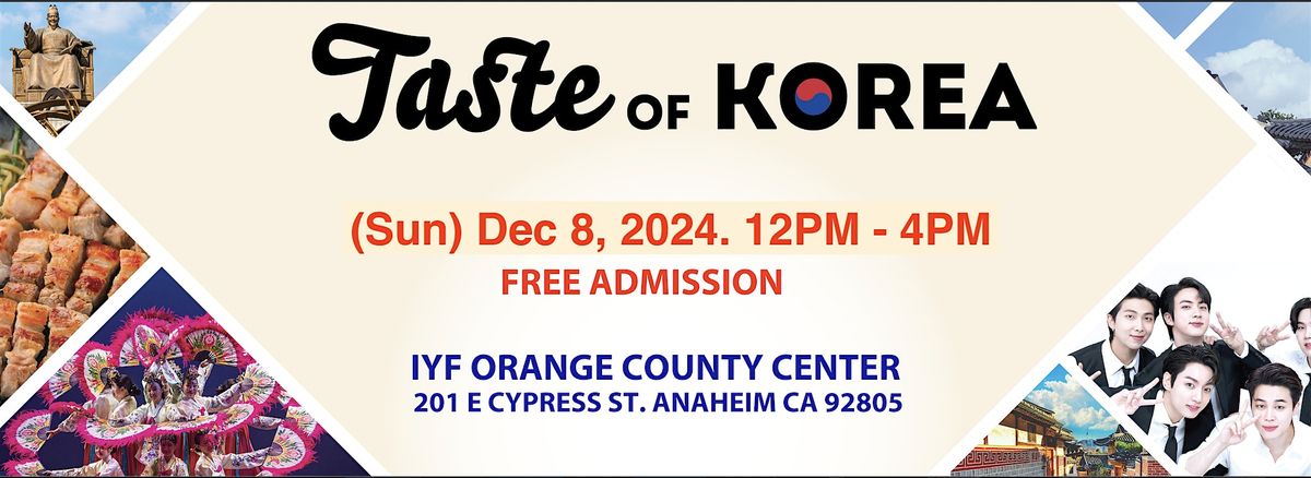 Taste of Korea in Orange County