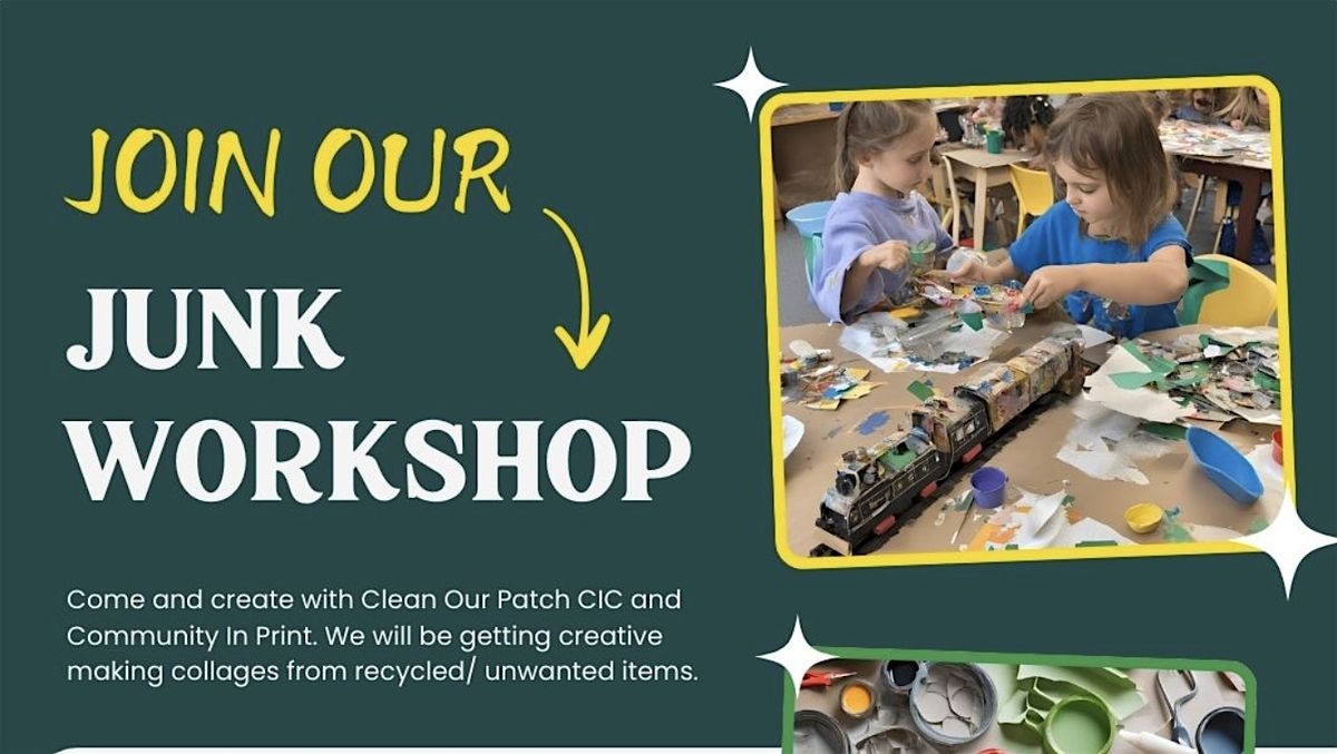 Join our junk workshop - build a community sculpture!