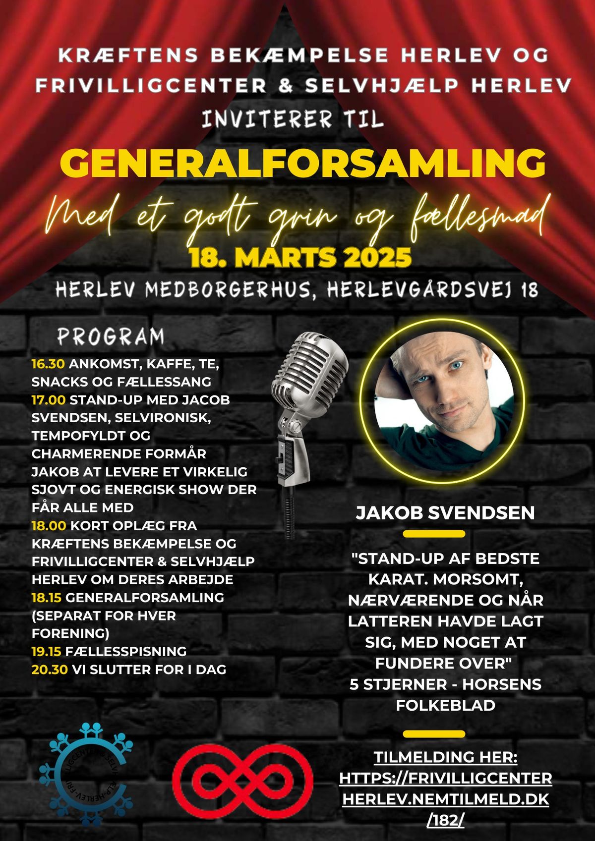 Generalforsamling med et godt grin og f\u00e6llesmad