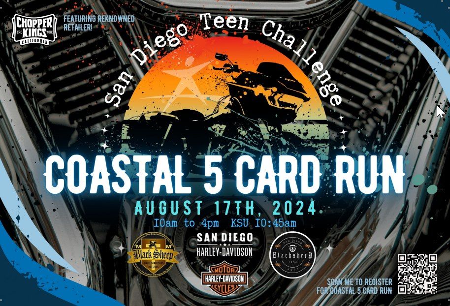 Join us for an exciting Poker Run at San Diego Harley to support Teen Challenge!