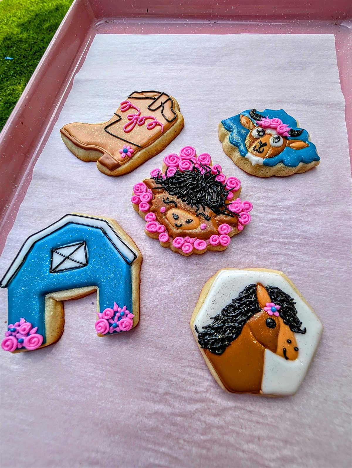 Highland Cow Themed Cookie Decorating Class & Milkshakes!