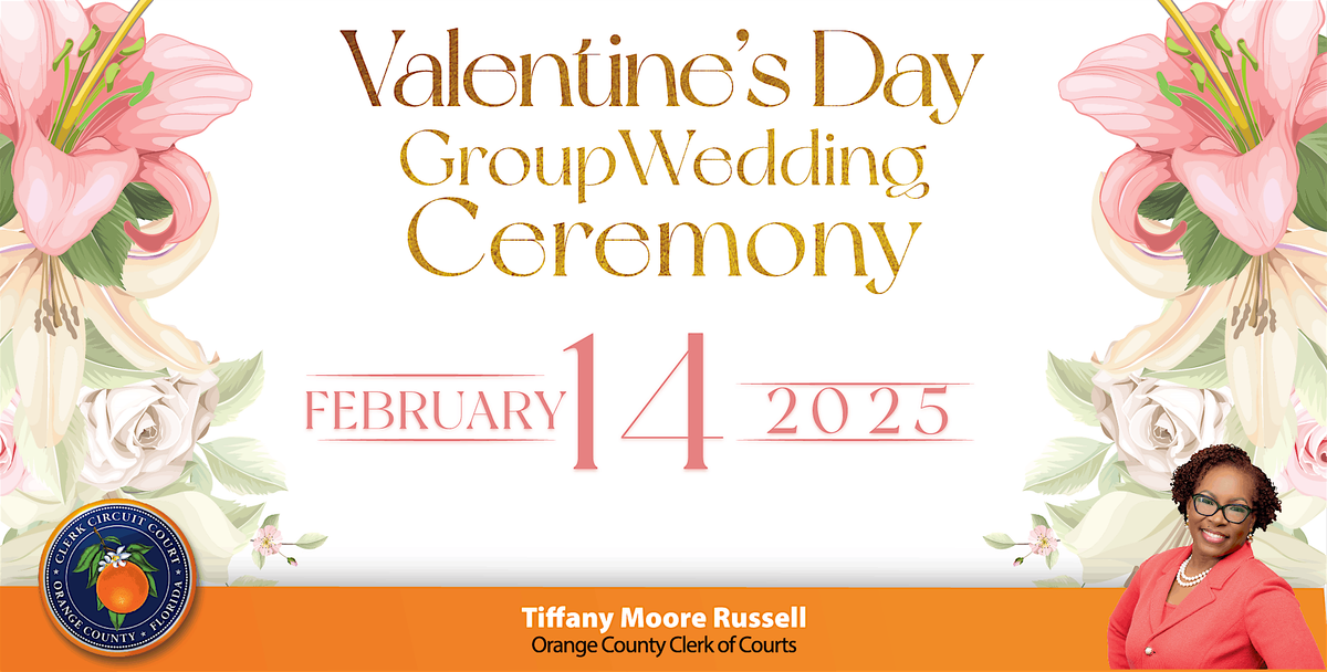 2025 Orange County Clerk of Courts Valentine's Day Group Wedding