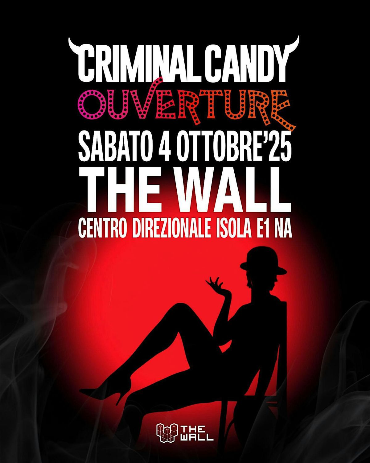 CRIMINAL CANDY, Ouverture 4 Ottobre