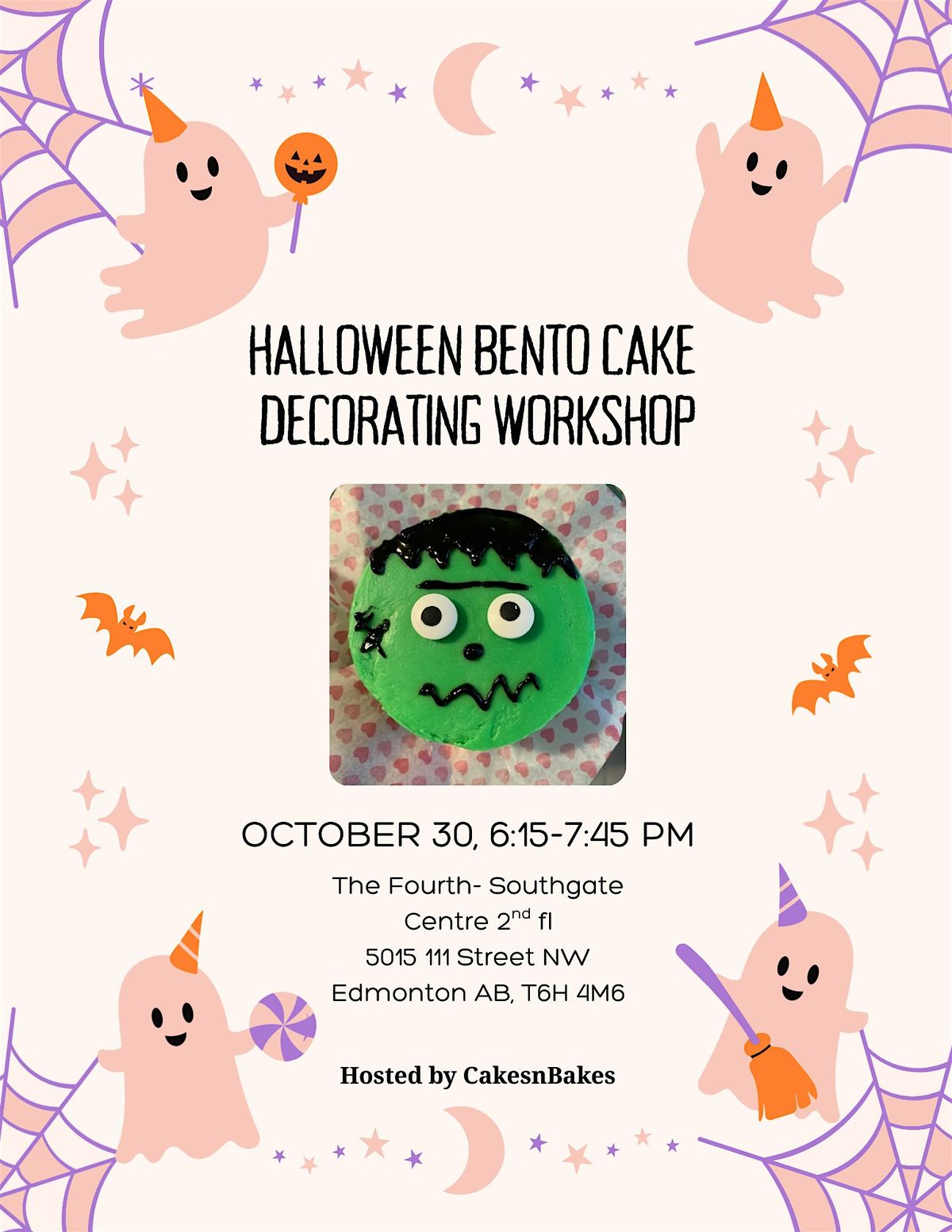 Halloween Bento Cake Decorating Workshop