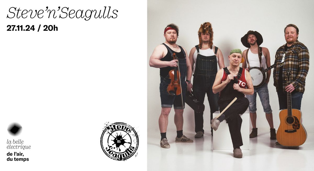 COMPLET \u2022 Steve'n'Seagulls + They Call Me Rico  \u00e0 La Belle Electrique