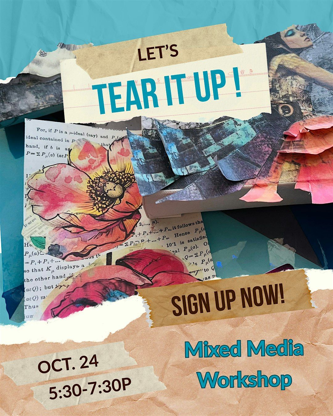 Mini Mixed Media Masterpiece: LET'S TEAR IT UP!
