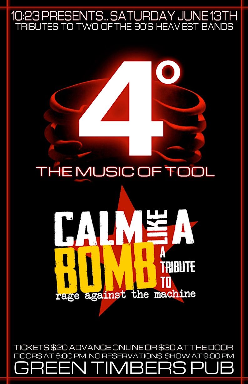 4\u00b0 & Calm Like A Bomb live at Green Timbers Pub