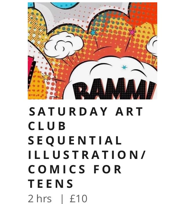 Saturday art club for teens