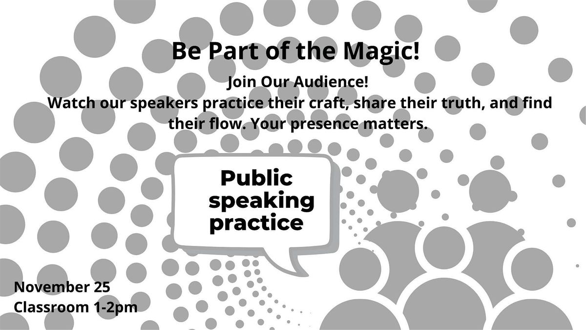 Public Speaking Practice