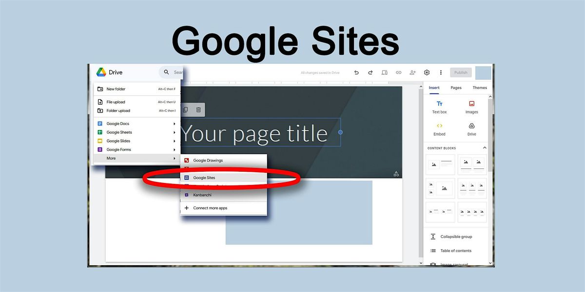 Create a Simple Website with Google Sites-Bethel University VT