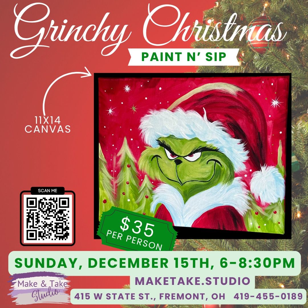 Grinchy Christmas Paint N' Sip