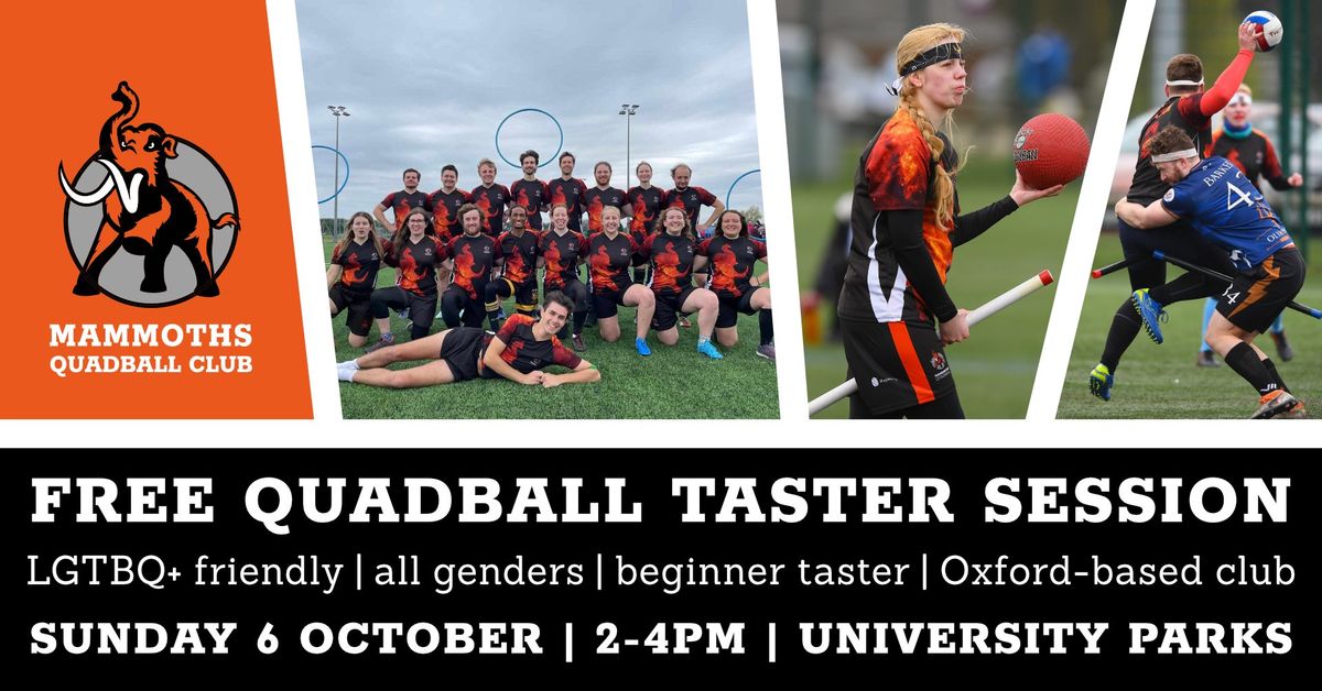 Free Quadball Taster Session - Beginners Welcome! - Sun 06\/10\/24