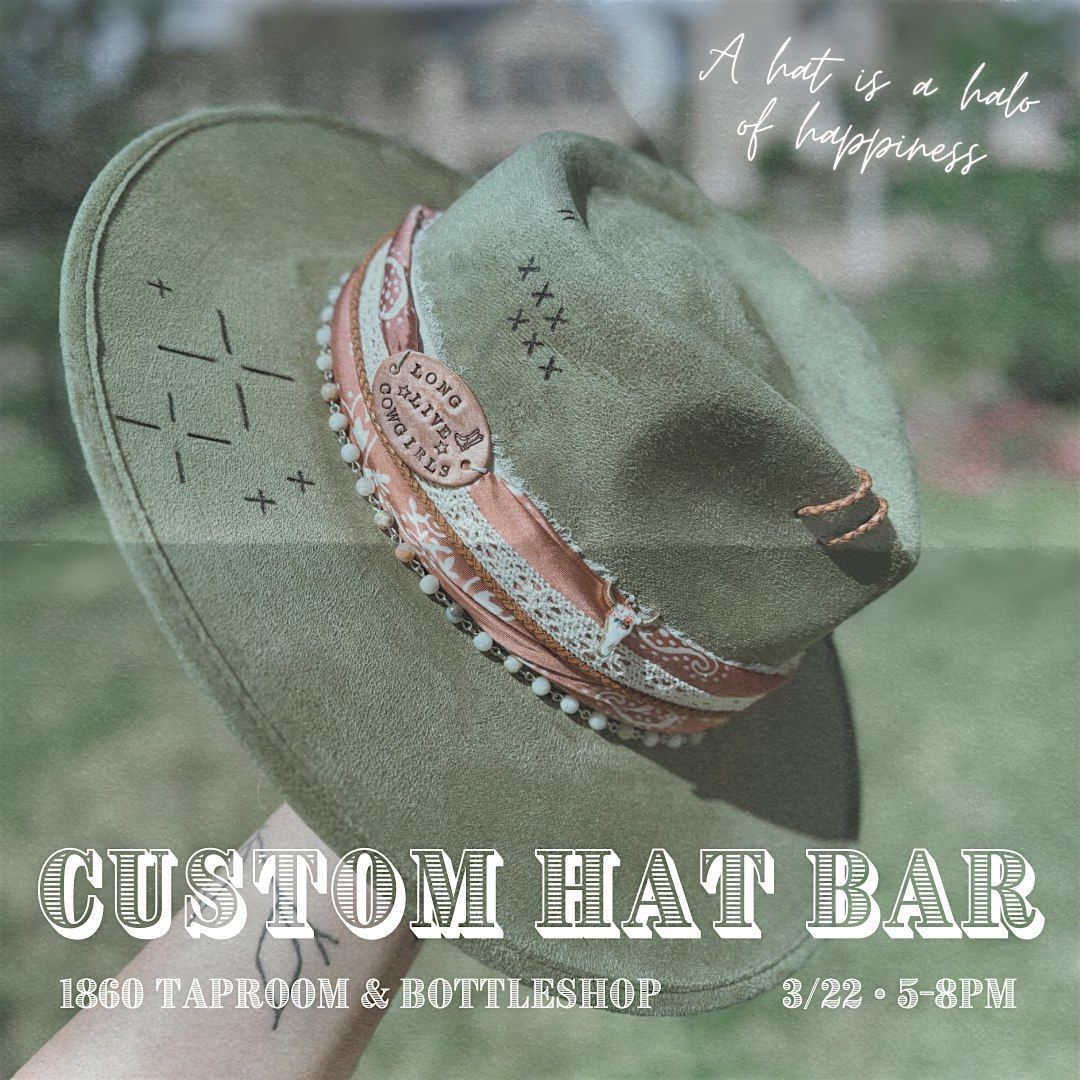 Custom Hat Bar @ 1860 Taproom & Bottleshop