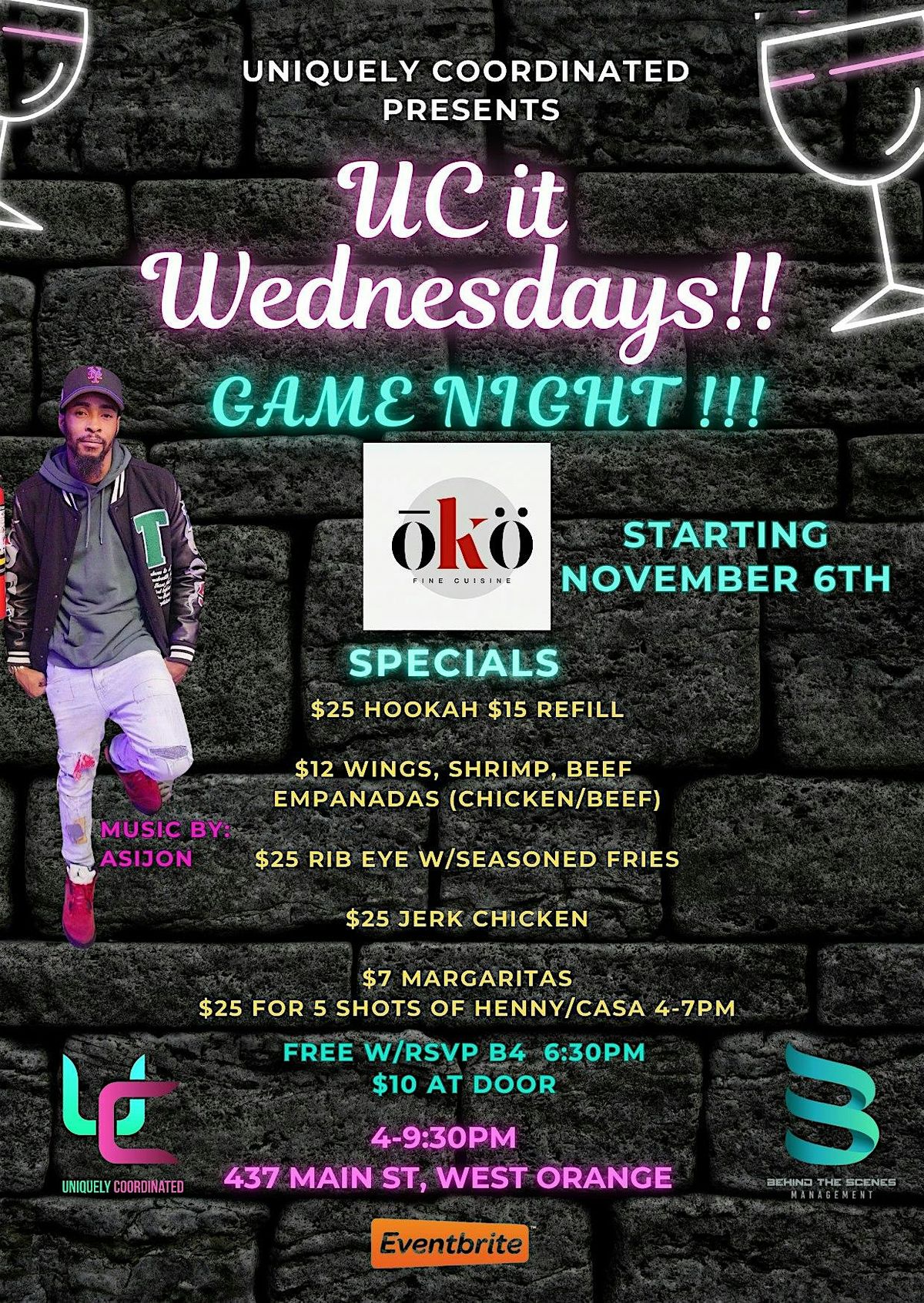 UC It Wednesdays at Oko Fine Cusine Game Night Edition (The UC Way!)