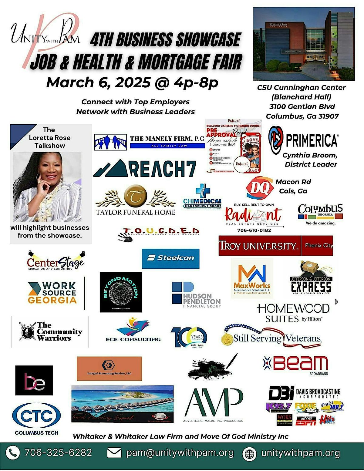 Unity with Pam 4th Business Showcase Job & Health & Mortgage Fair