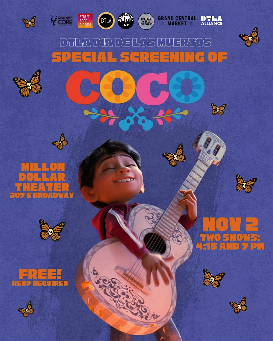 Coco Screening DTLA Dia De Los Muertos