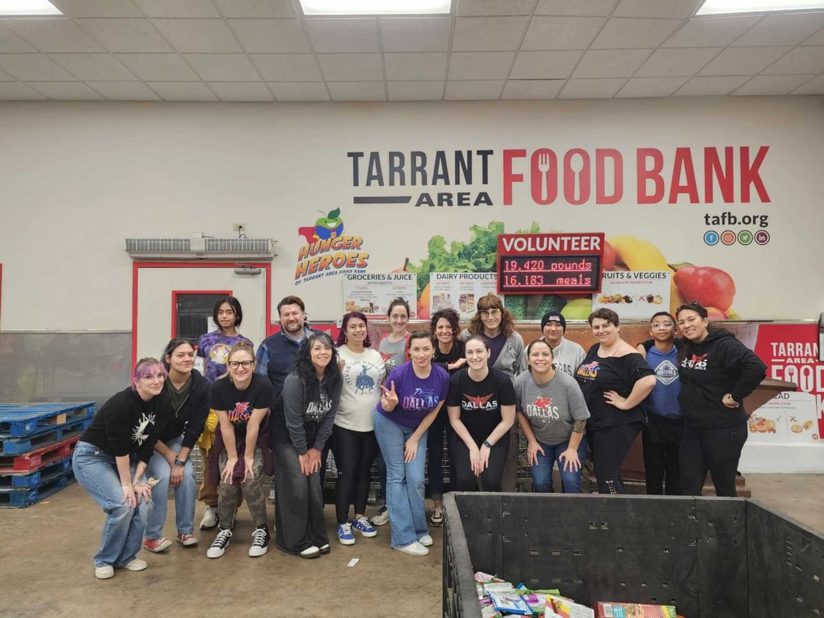 Dallas Derby Devils Tarrant Area Food Bank Community Day