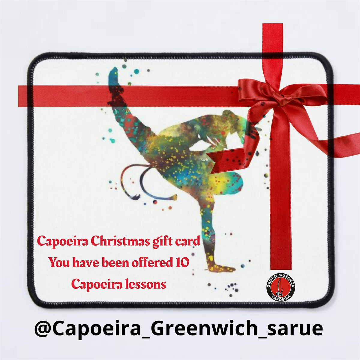 Capoeira Christmass gift card