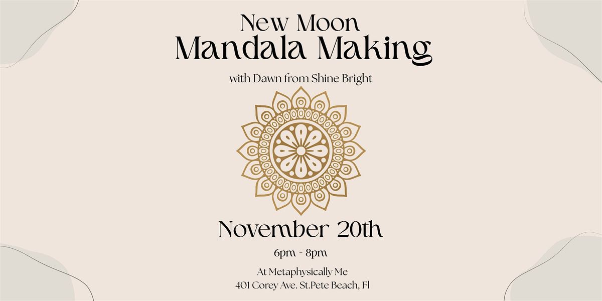 New Moon Mandala Making