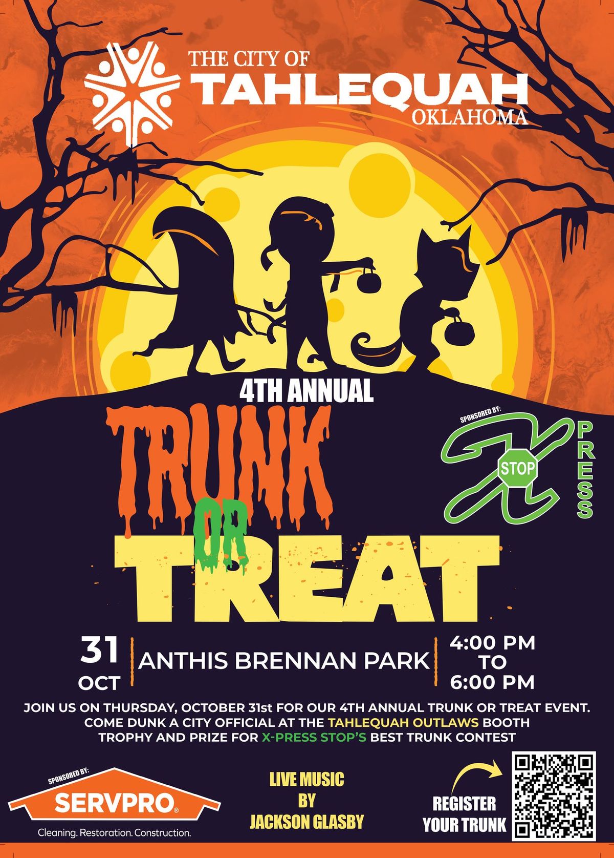 4th Annual Trunk or Treat - City of Tahlequah