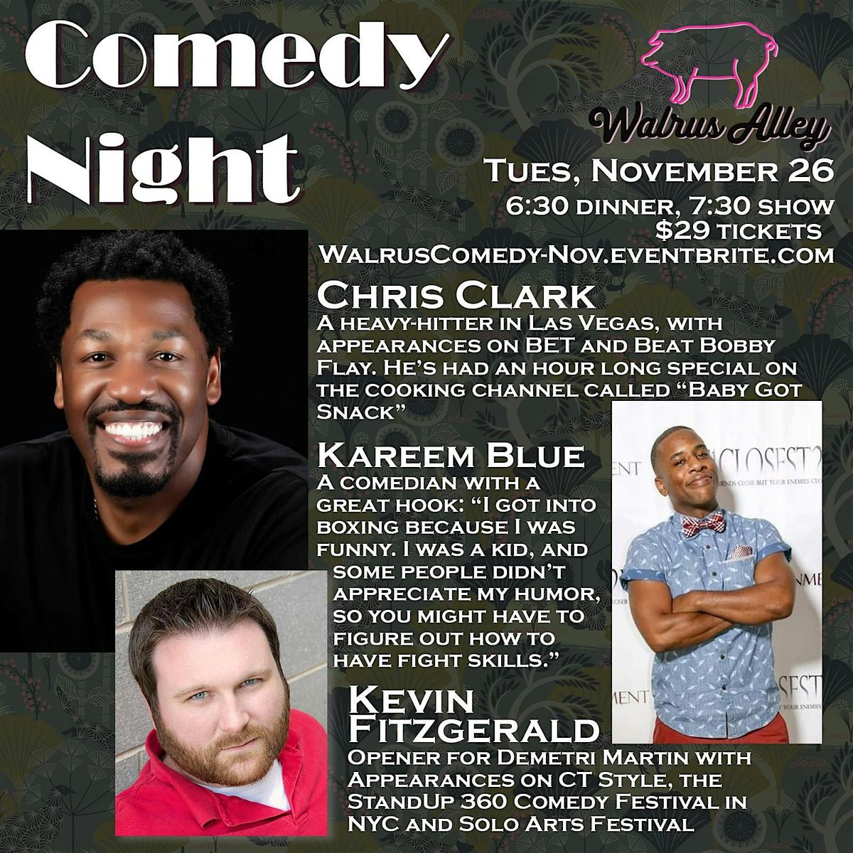 November Comedy Night at Walrus Alley